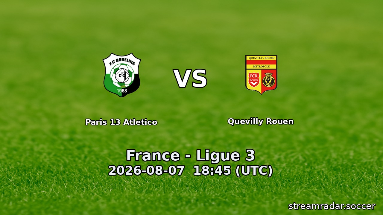 Paris 13 Atletico vs Quevilly Rouen