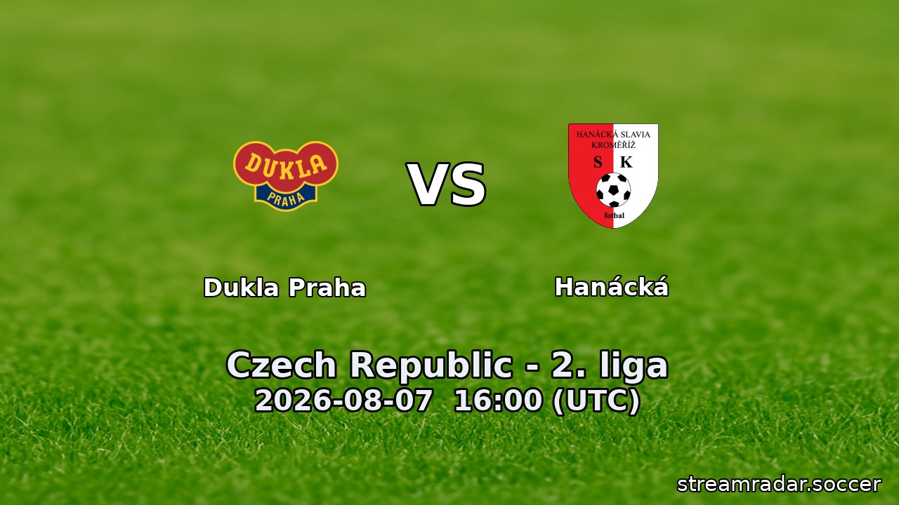 Dukla Praha vs Hanácká