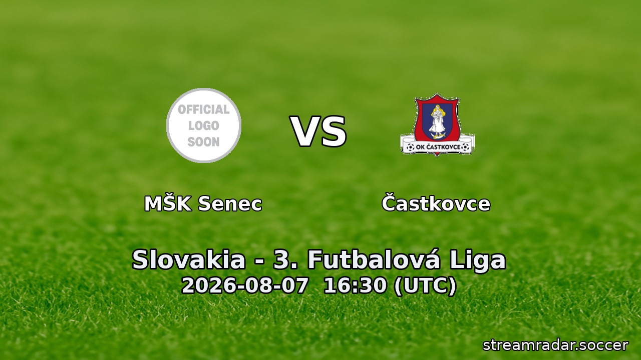 MŠK Senec vs Častkovce