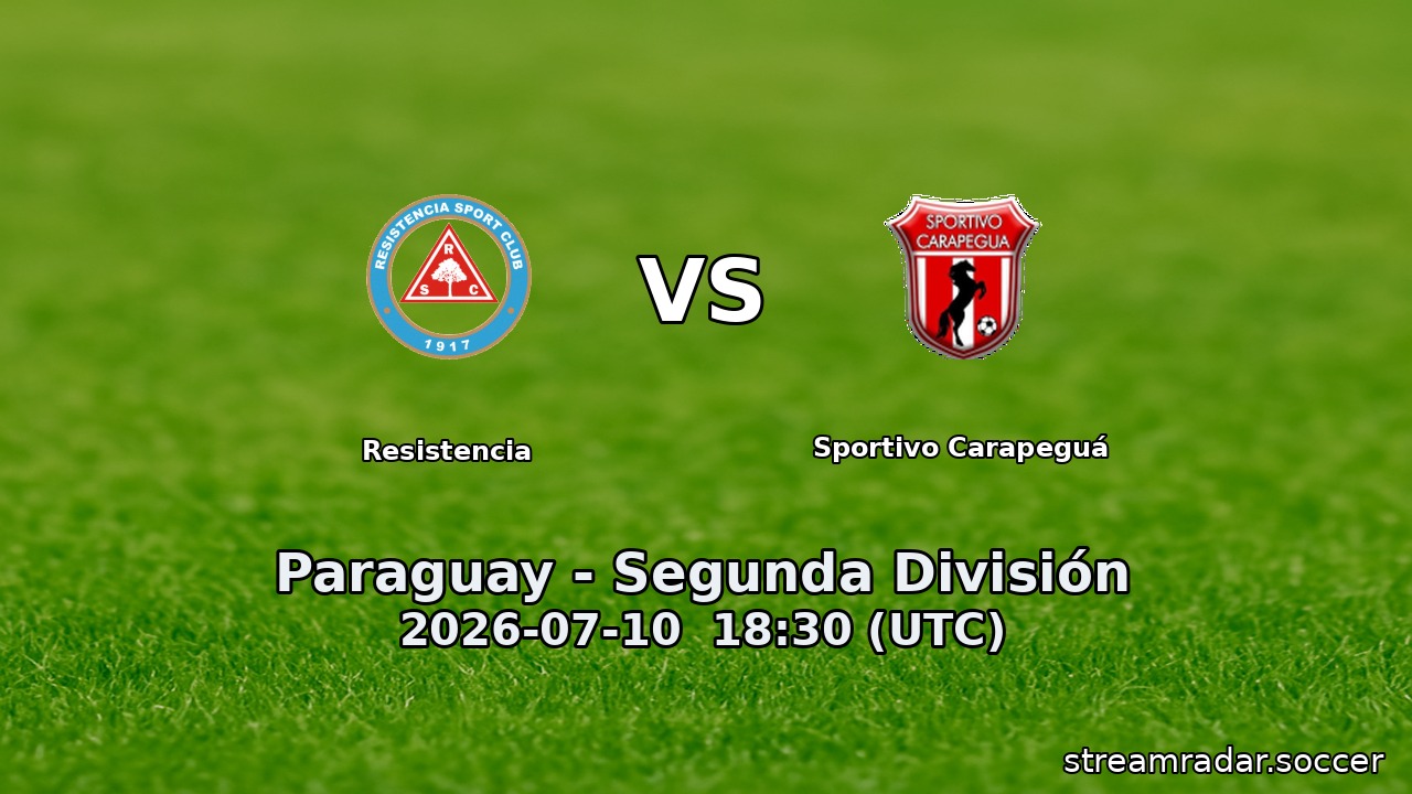Resistencia vs Sportivo Carapeguá