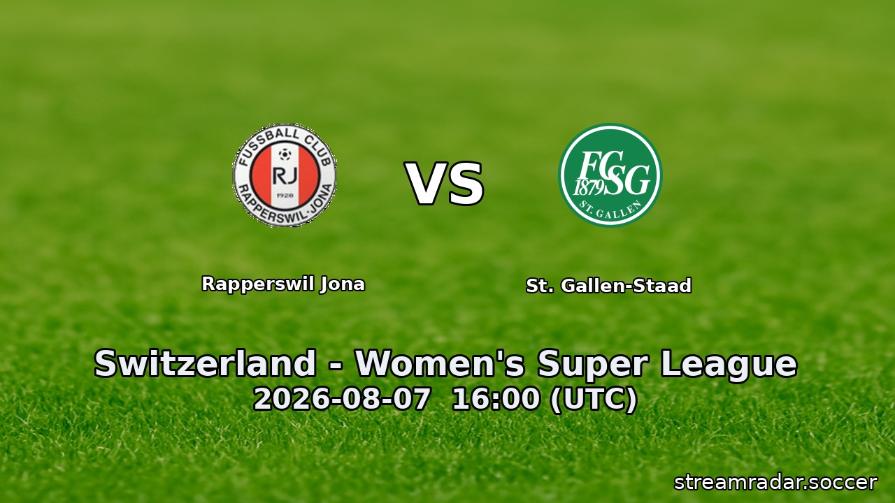 Rapperswil Jona vs St. Gallen-Staad