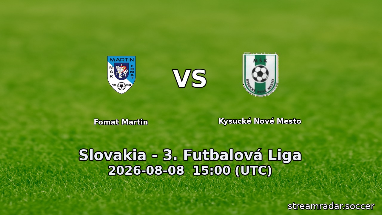 Fomat Martin vs Kysucké Nové Mesto