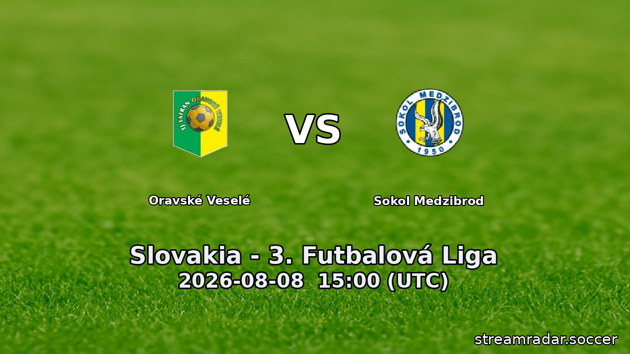 Oravské Veselé vs Sokol Medzibrod