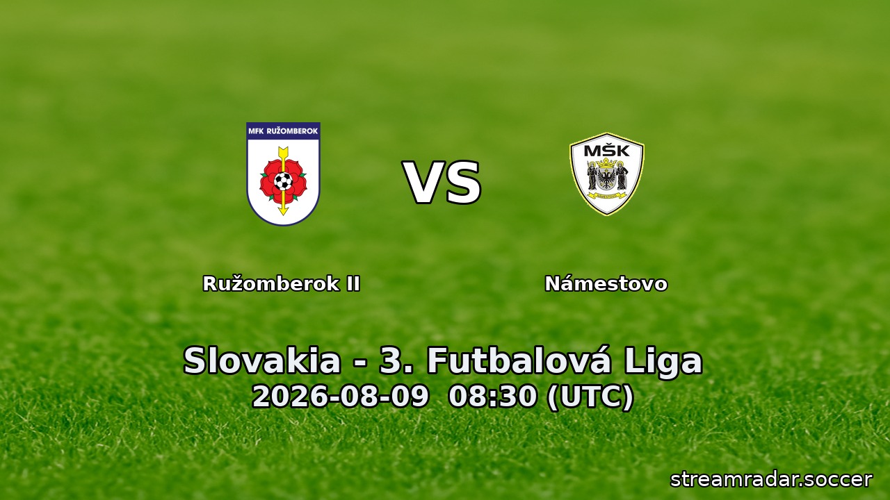 Ružomberok II vs Námestovo