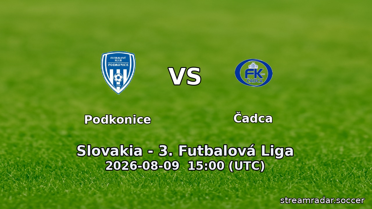 Podkonice vs Čadca