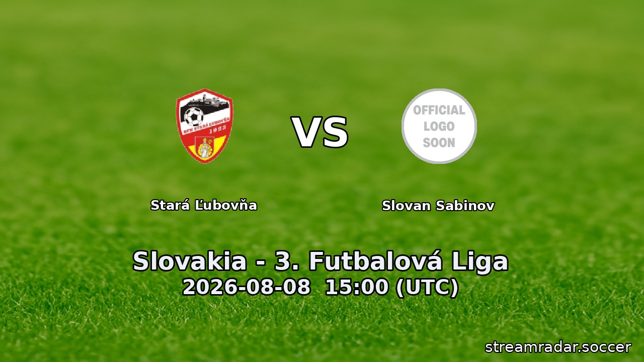 Stará Ľubovňa vs Slovan Sabinov