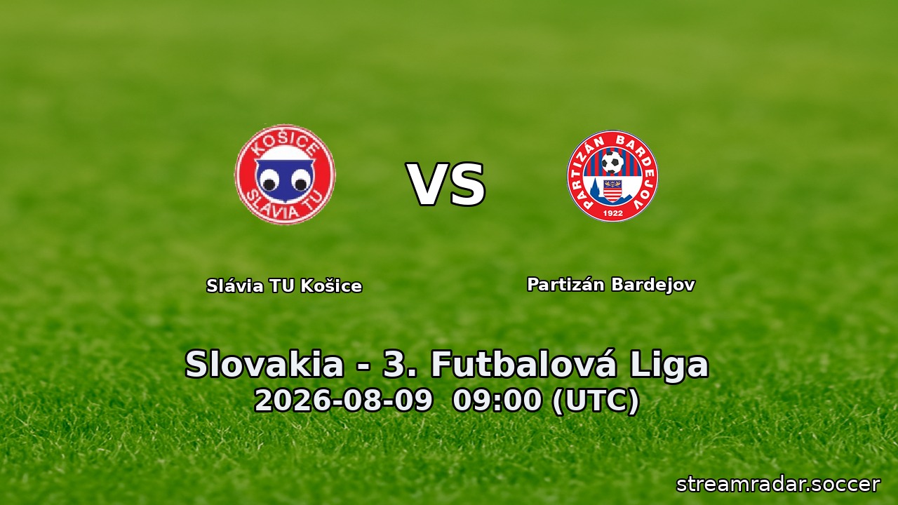 Slávia TU Košice vs Partizán Bardejov