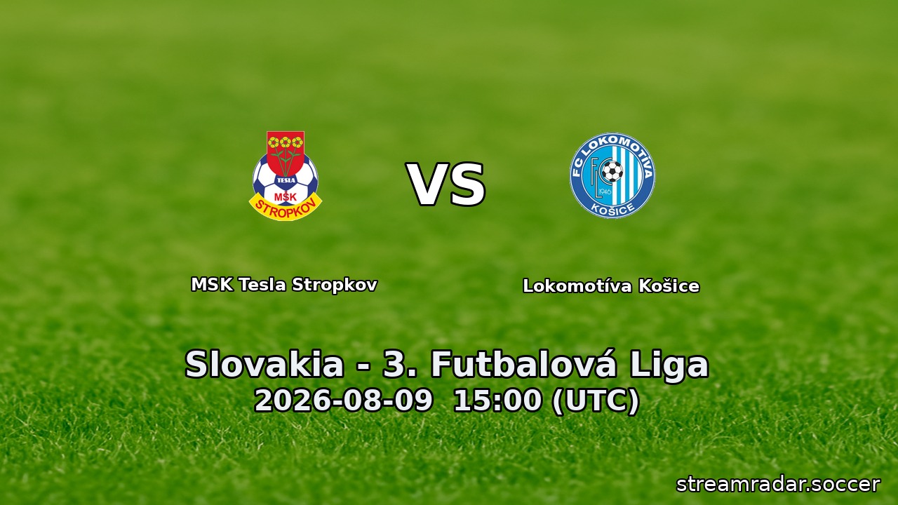 MSK Tesla Stropkov vs Lokomotíva Košice