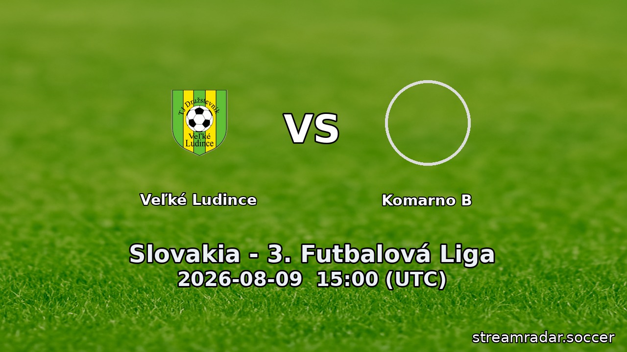 Veľké Ludince vs Komarno B