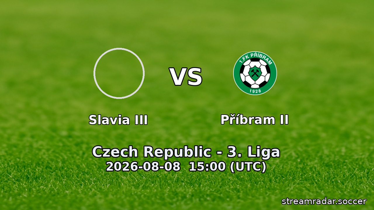 Slavia III vs Příbram II