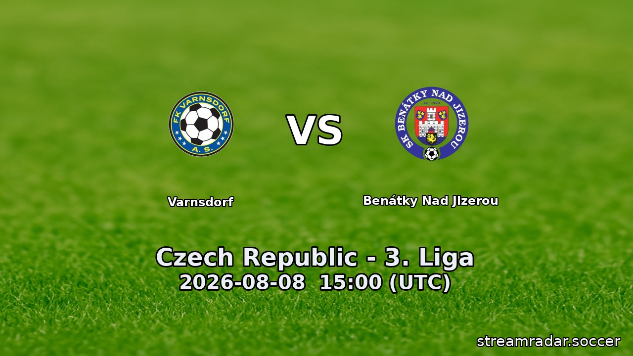 Varnsdorf vs Benátky Nad Jizerou