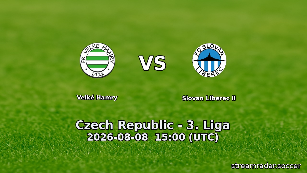 Velké Hamry vs Slovan Liberec II