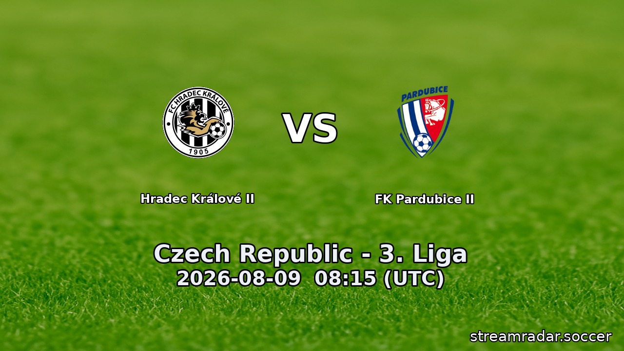 Hradec Králové II vs FK Pardubice II