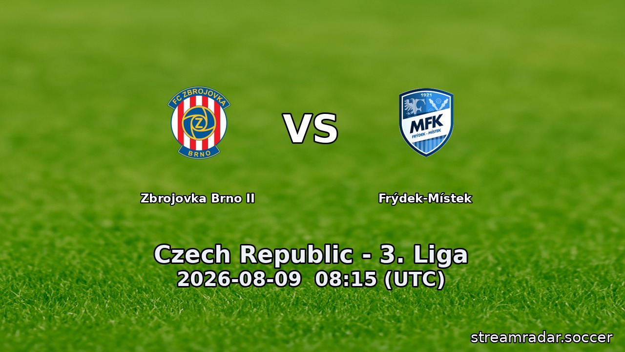 Zbrojovka Brno II vs Frýdek-Místek