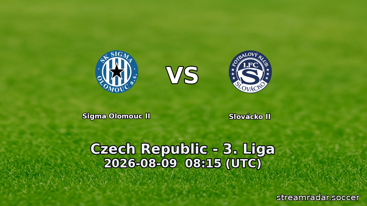 Sigma Olomouc II vs Slovácko II