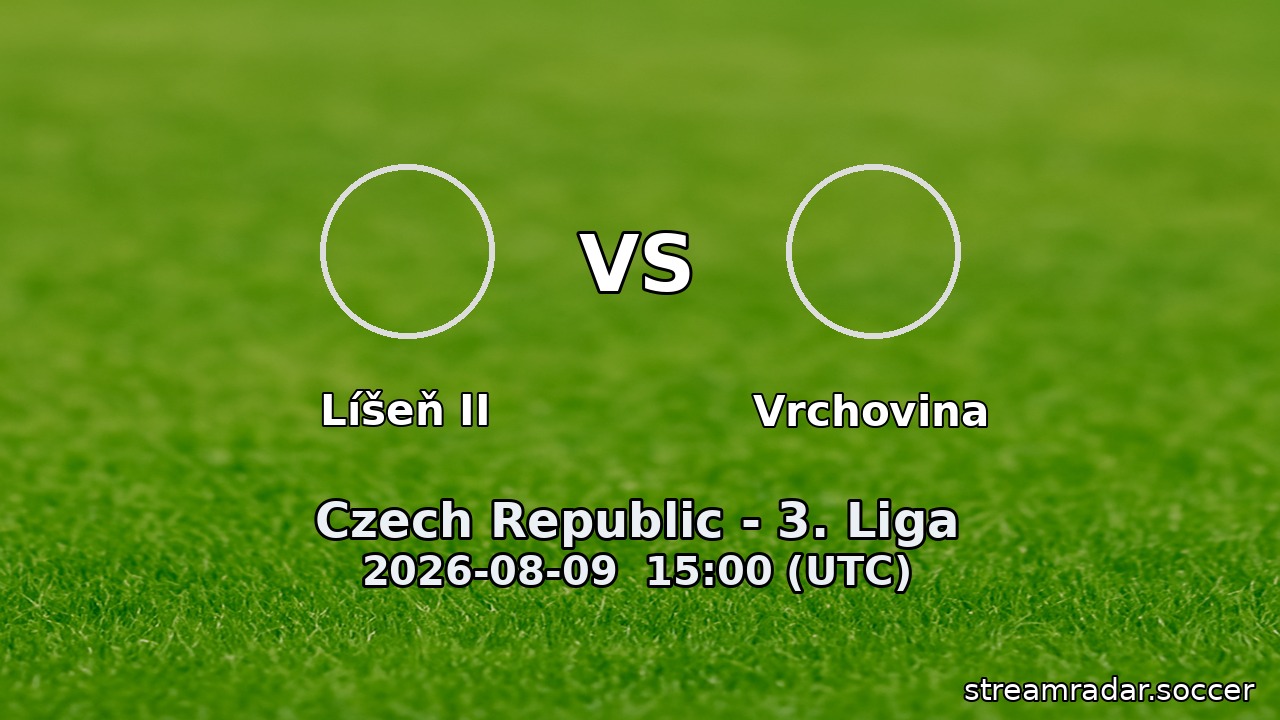 Líšeň II vs Vrchovina