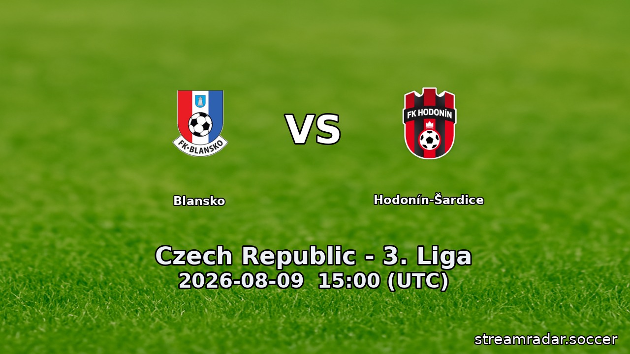 Blansko vs Hodonín-Šardice