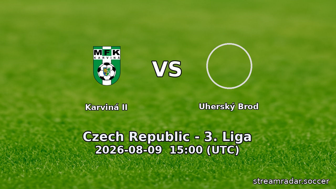 Karviná II vs Uherský Brod