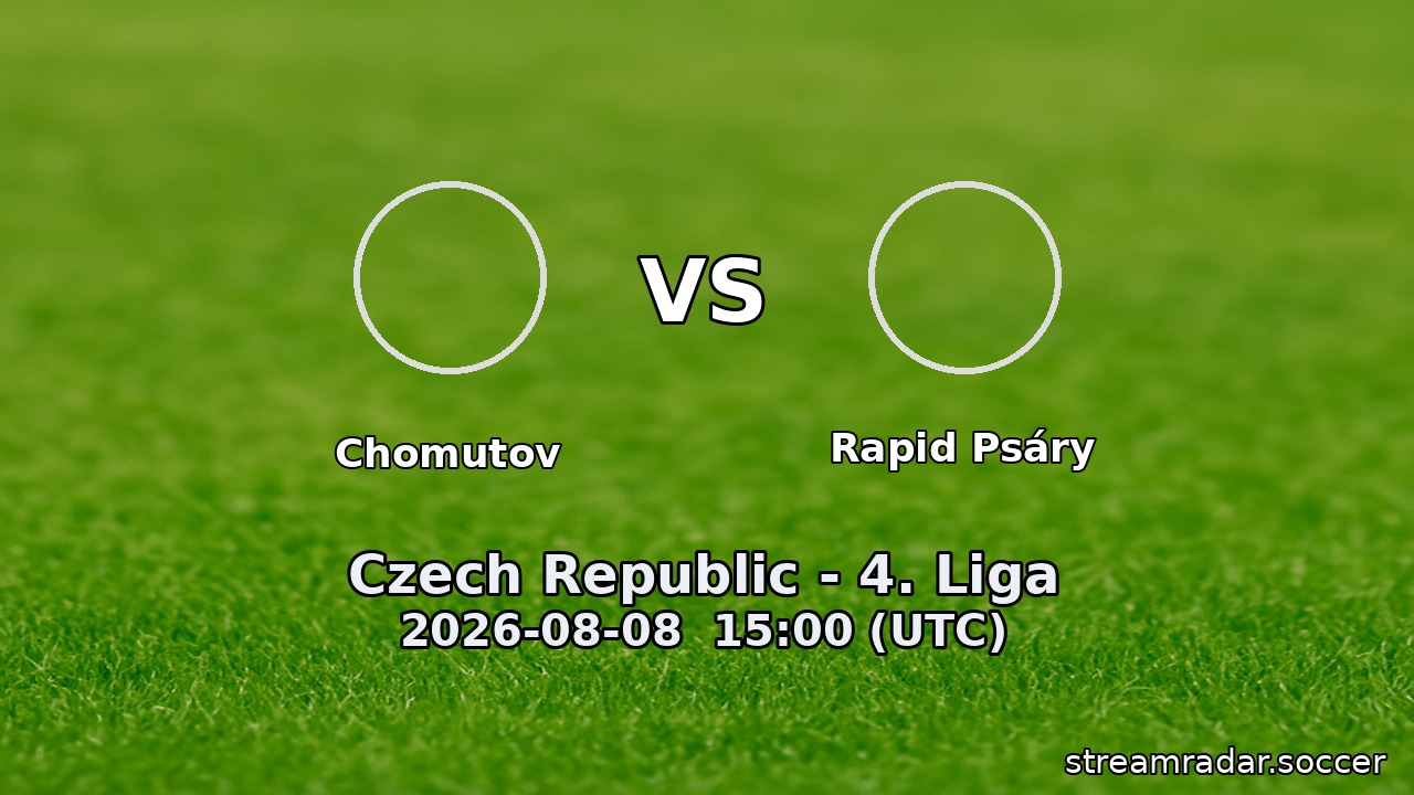 Chomutov vs Rapid Psáry