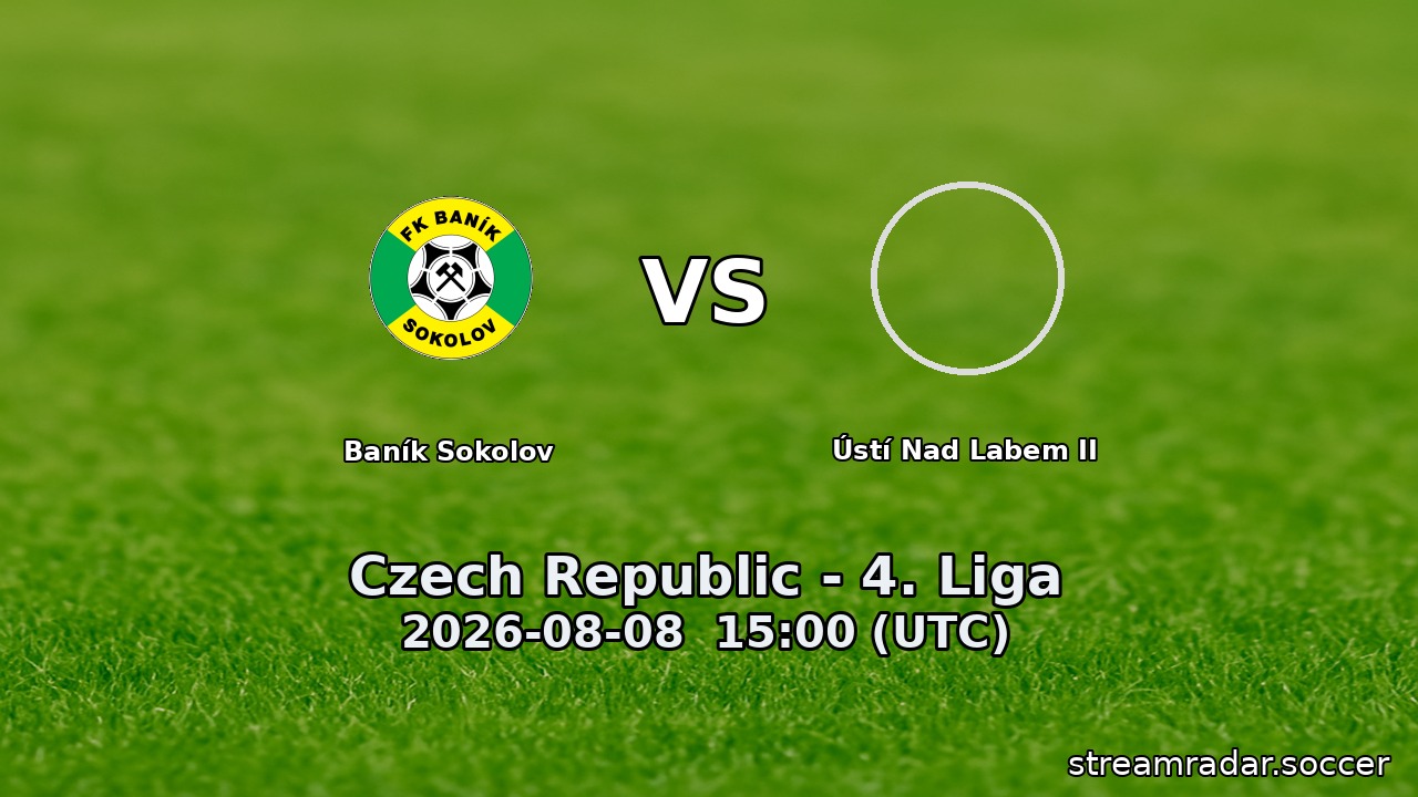Baník Sokolov vs Ústí Nad Labem II