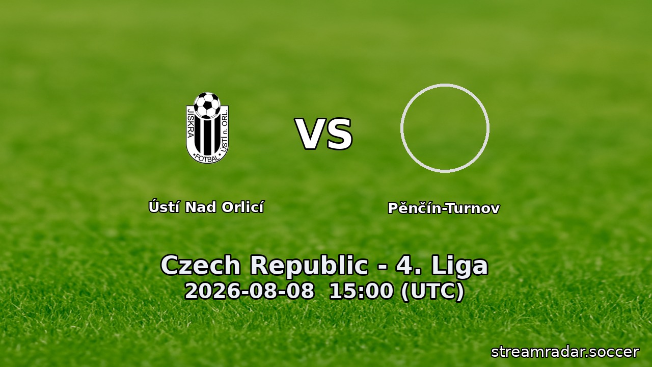 Ústí Nad Orlicí vs Pěnčín-Turnov