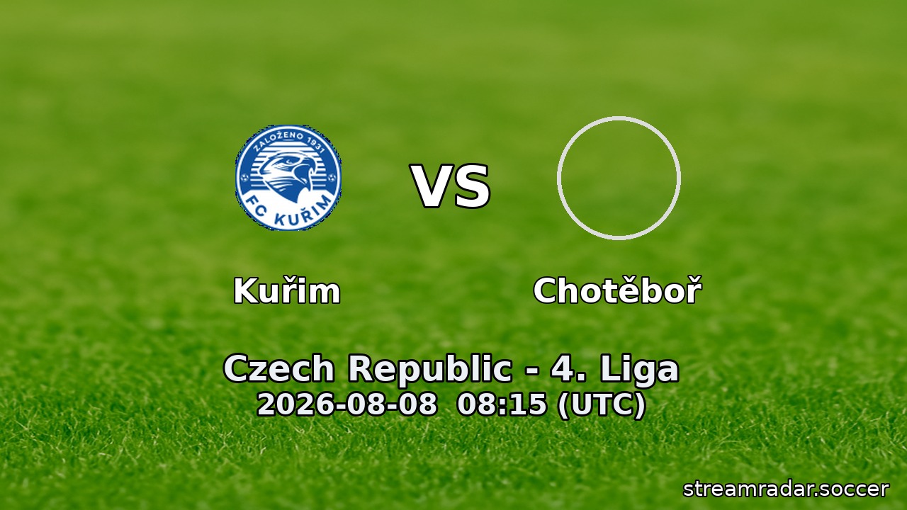 Kuřim vs Chotěboř