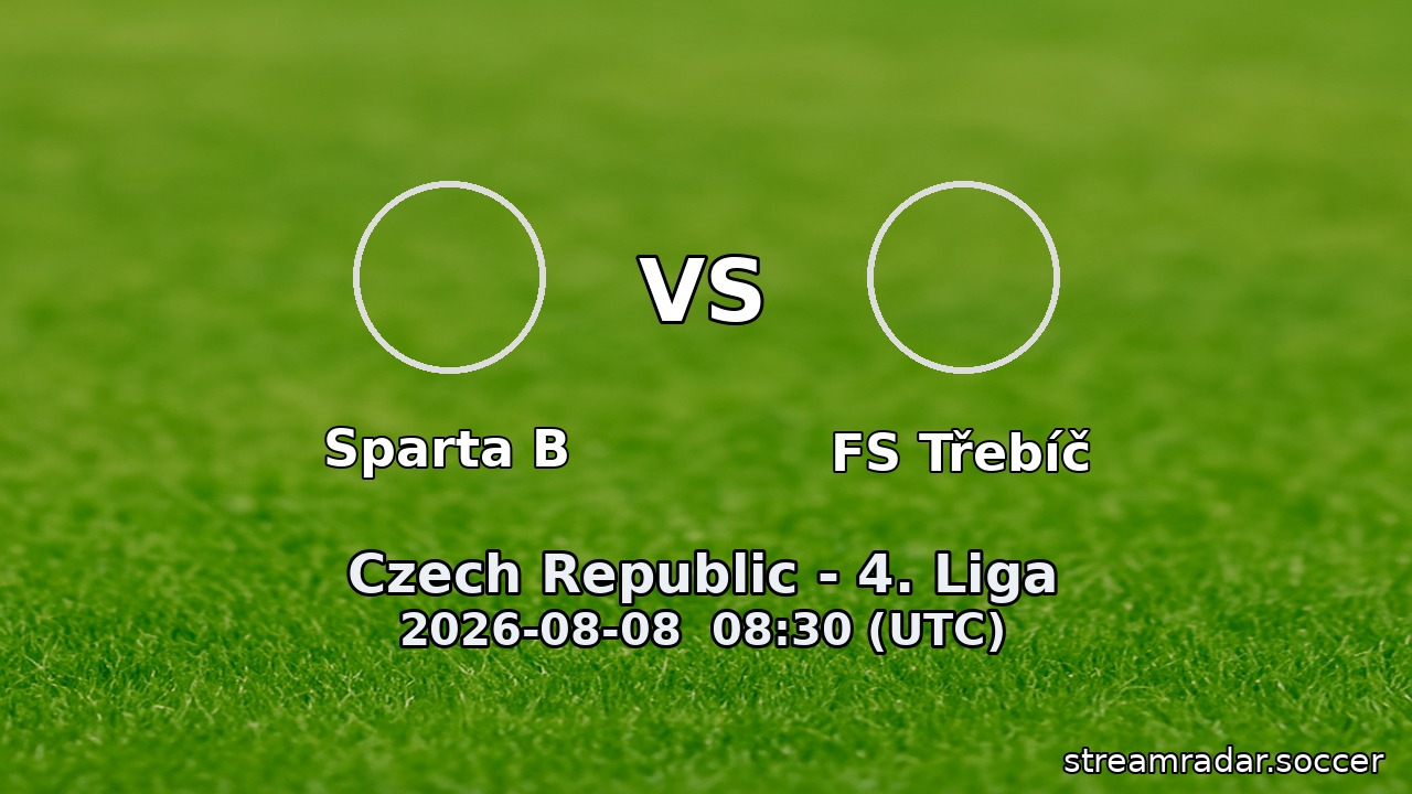 Sparta B vs FS Třebíč