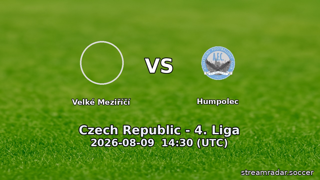 Velké Meziříčí vs Humpolec