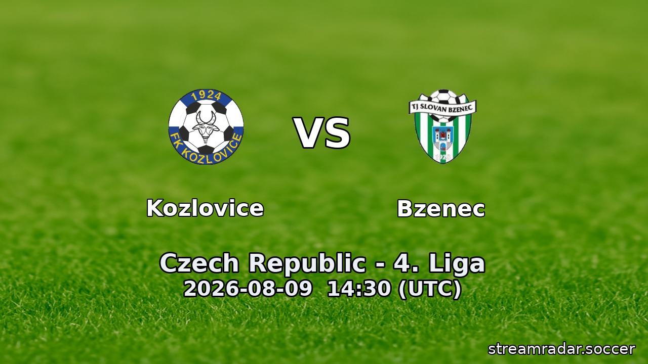 Kozlovice vs Bzenec