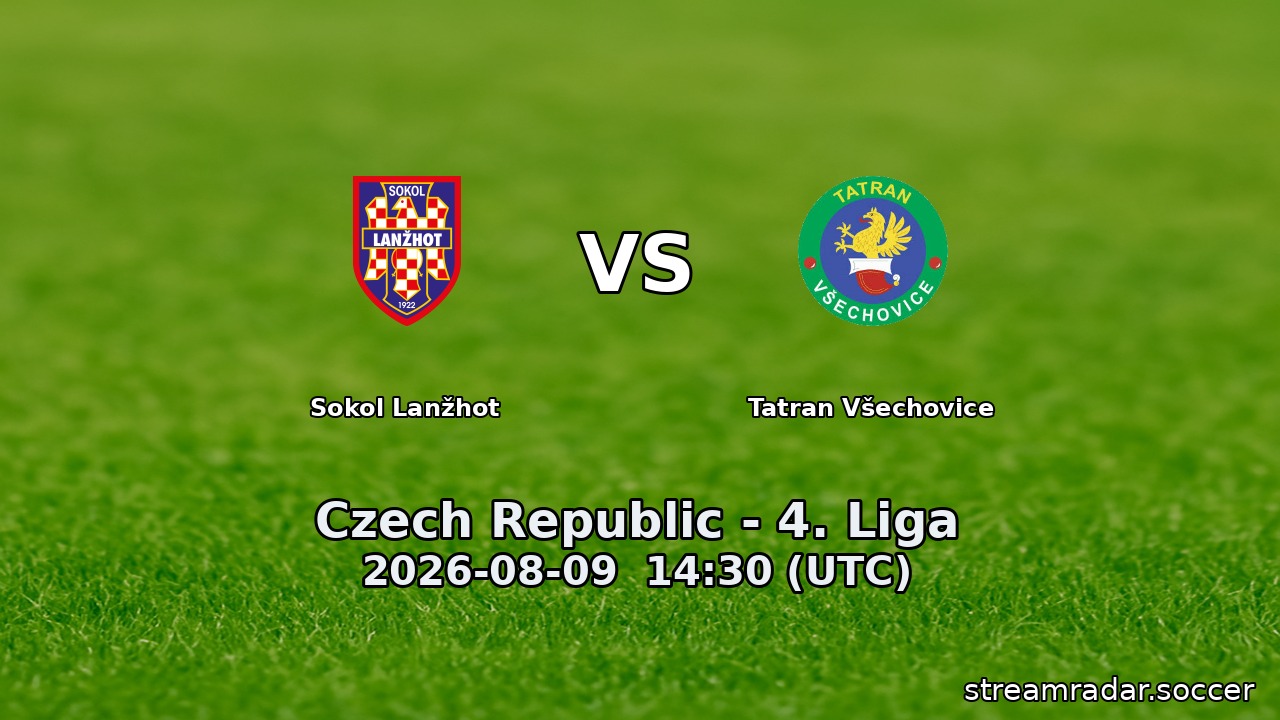 Sokol Lanžhot vs Tatran Všechovice