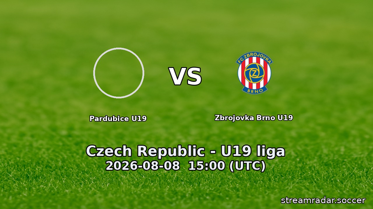 Pardubice U19 vs Zbrojovka Brno U19