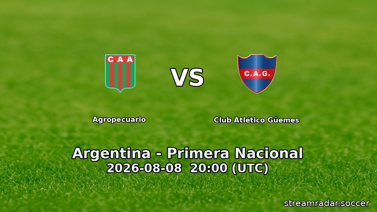 Agropecuario vs Club Atlético Güemes