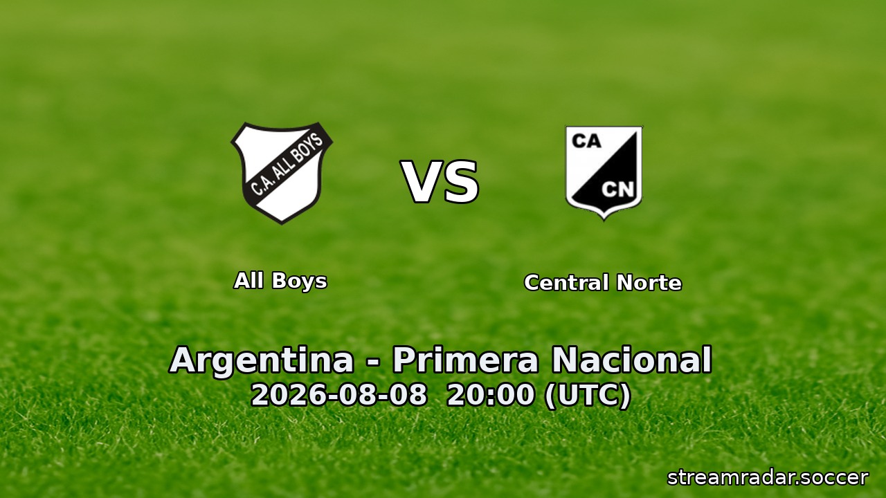 All Boys vs Central Norte