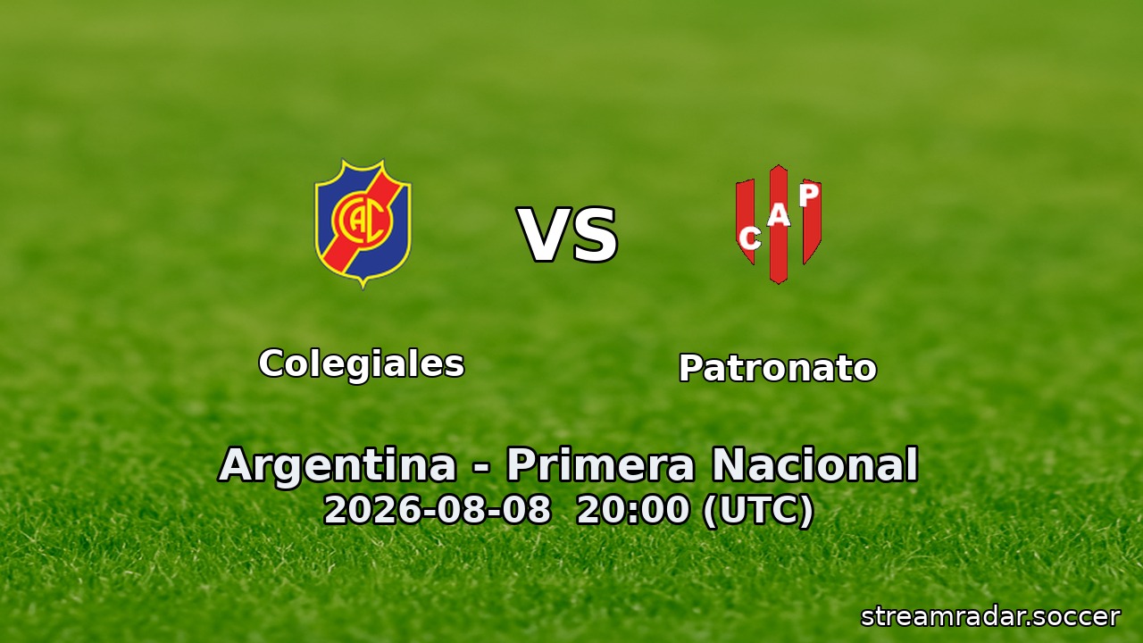 Colegiales vs Patronato