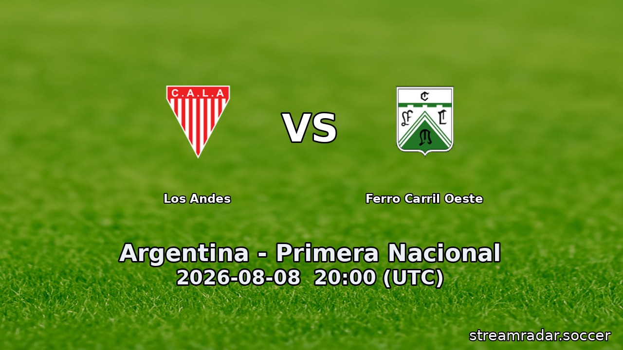 Los Andes vs Ferro Carril Oeste