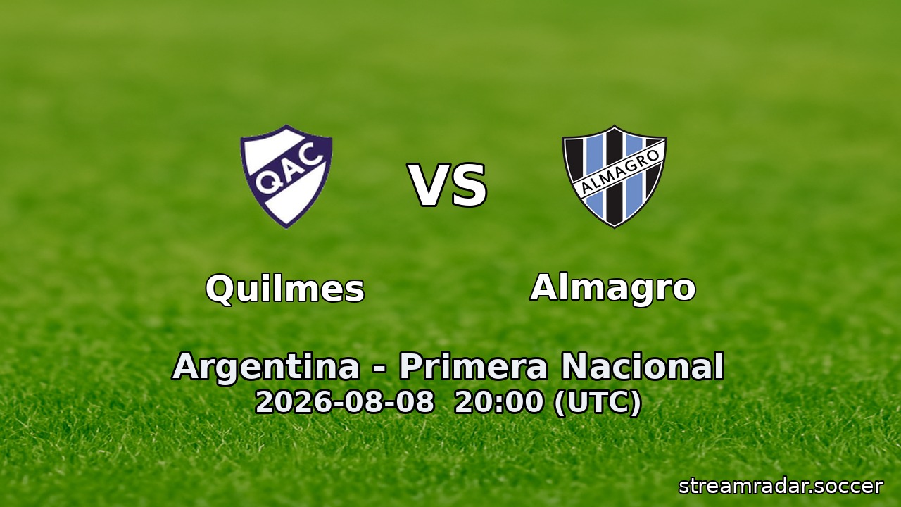 Quilmes vs Almagro