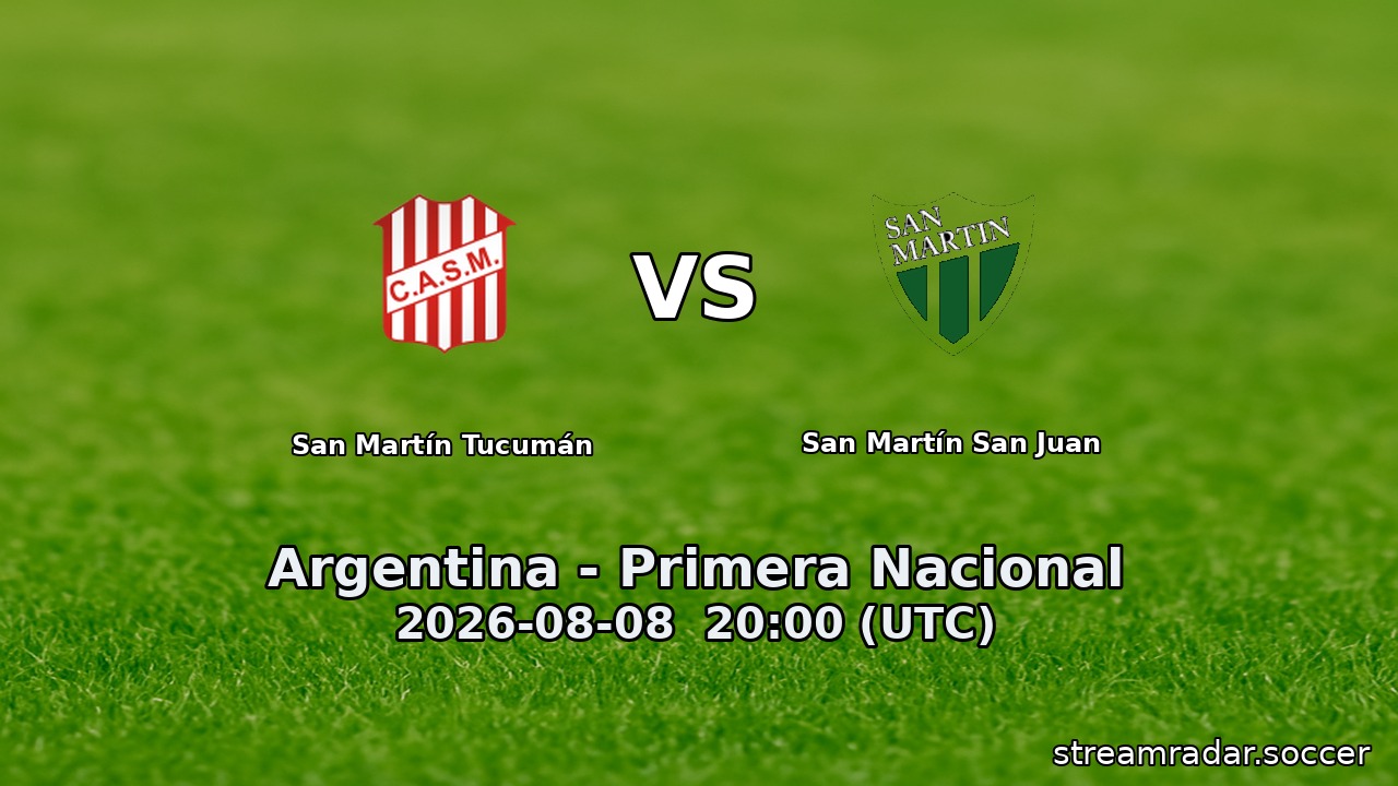 San Martín Tucumán vs San Martín San Juan