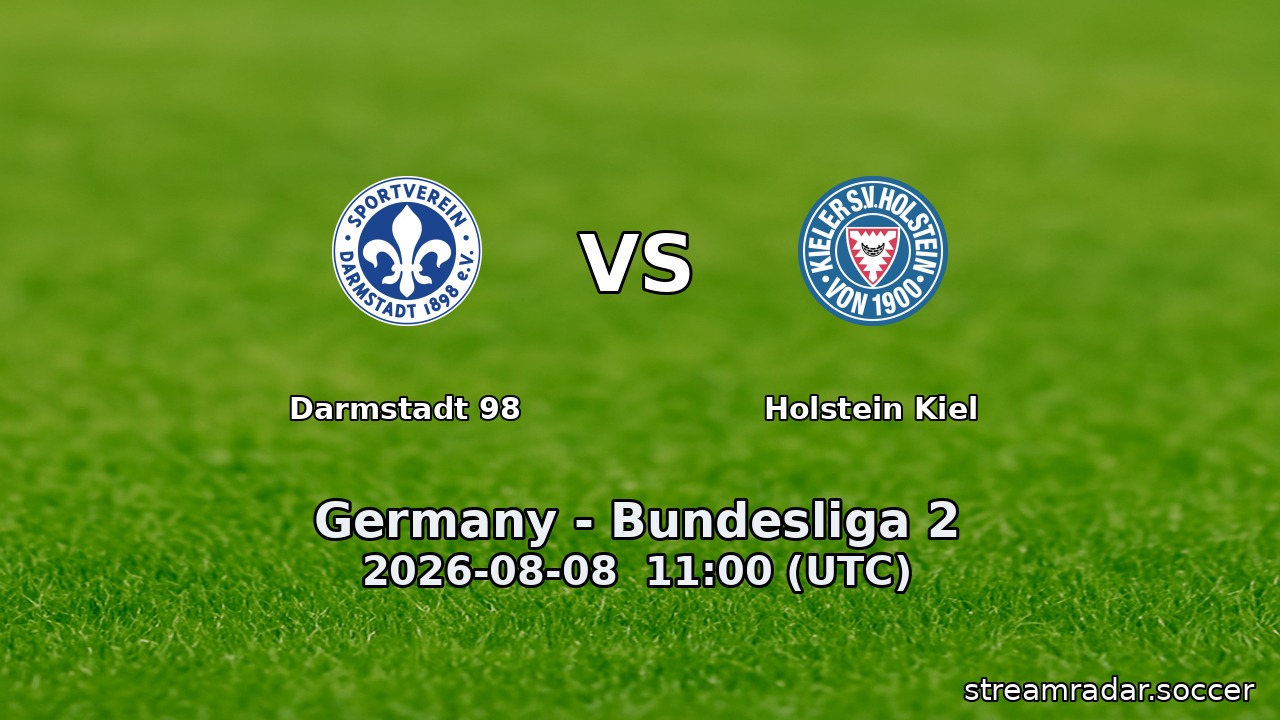 Darmstadt 98 vs Holstein Kiel
