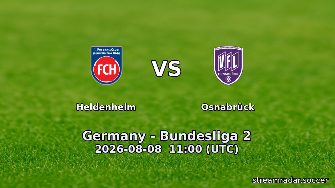 Heidenheim vs Osnabrück
