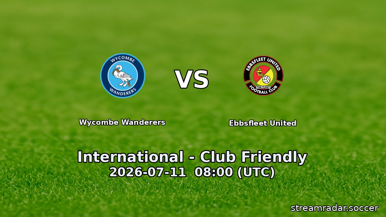 Wycombe Wanderers vs Ebbsfleet United