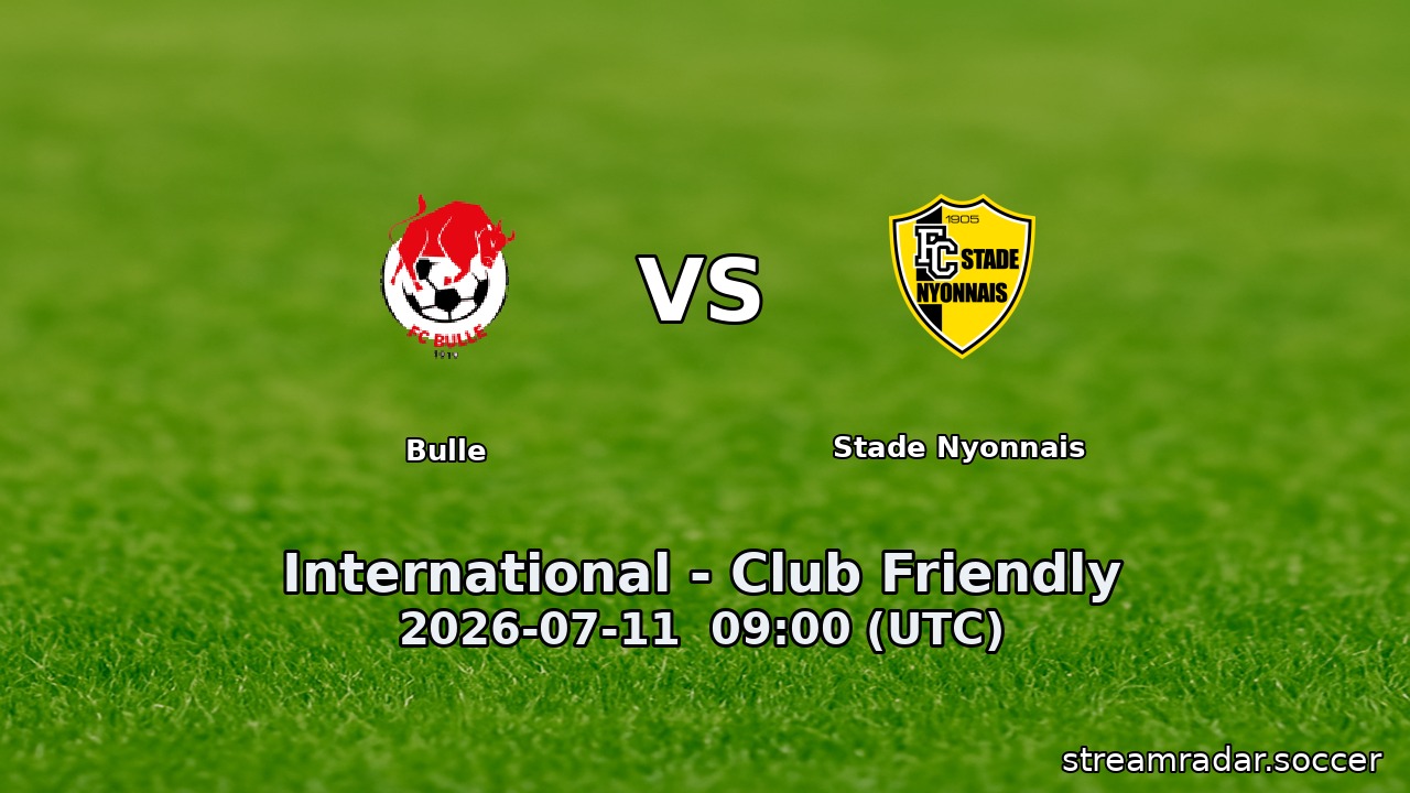 Bulle vs Stade Nyonnais