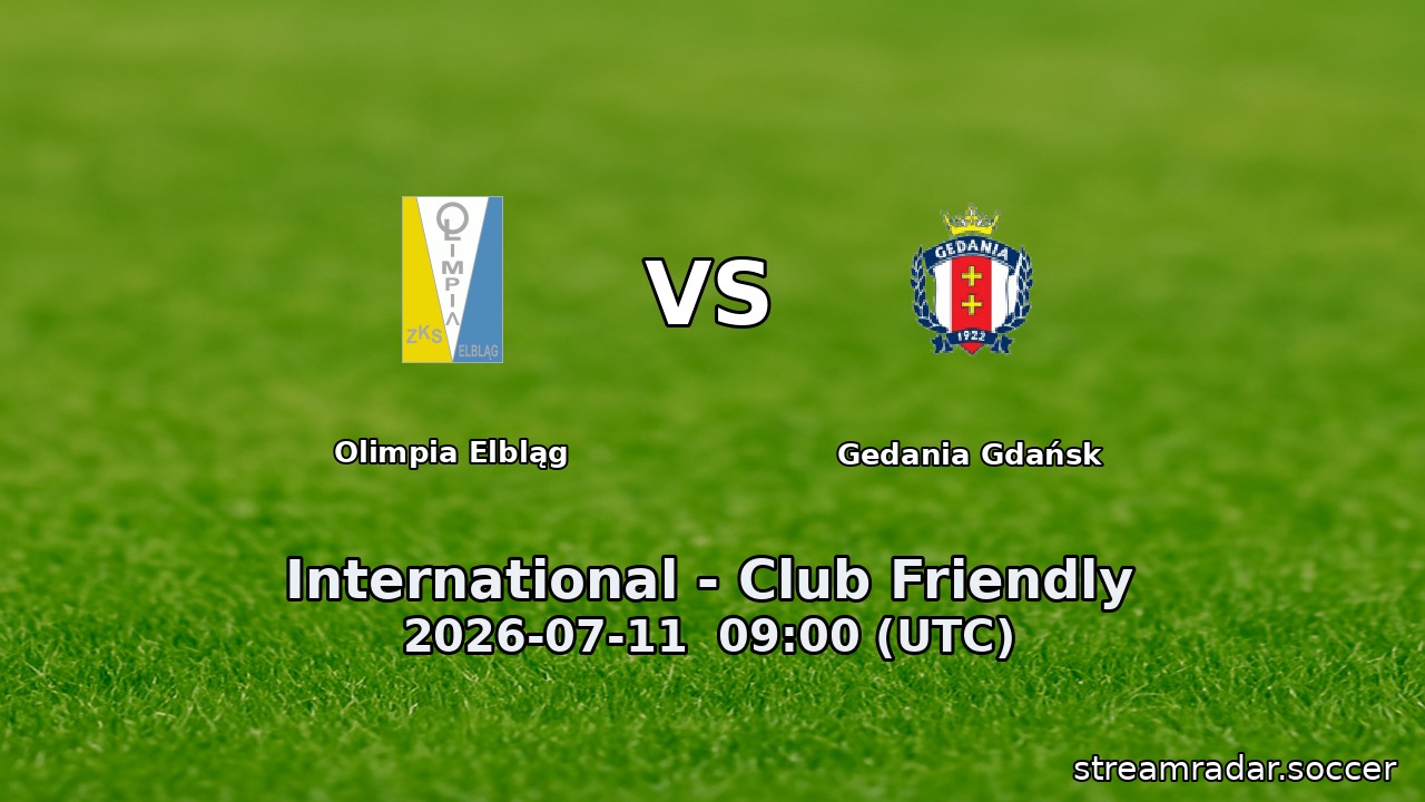 Olimpia Elbląg vs Gedania Gdańsk