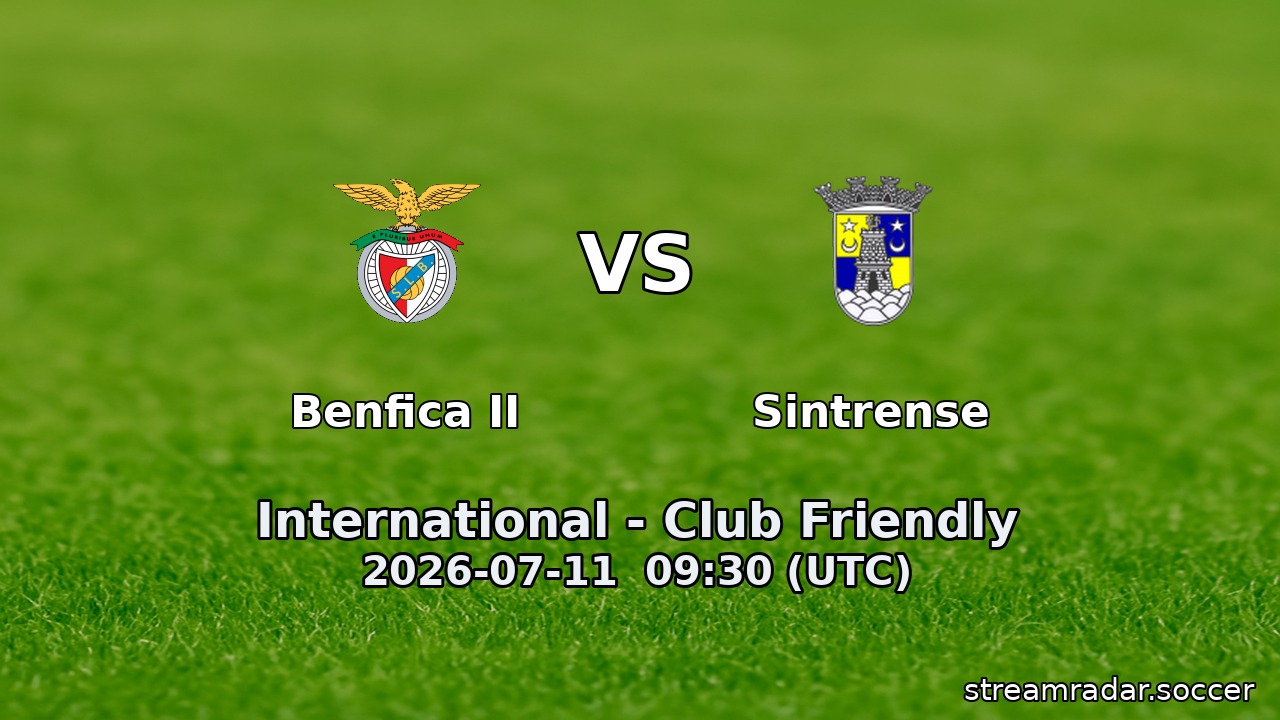 Benfica II vs Sintrense