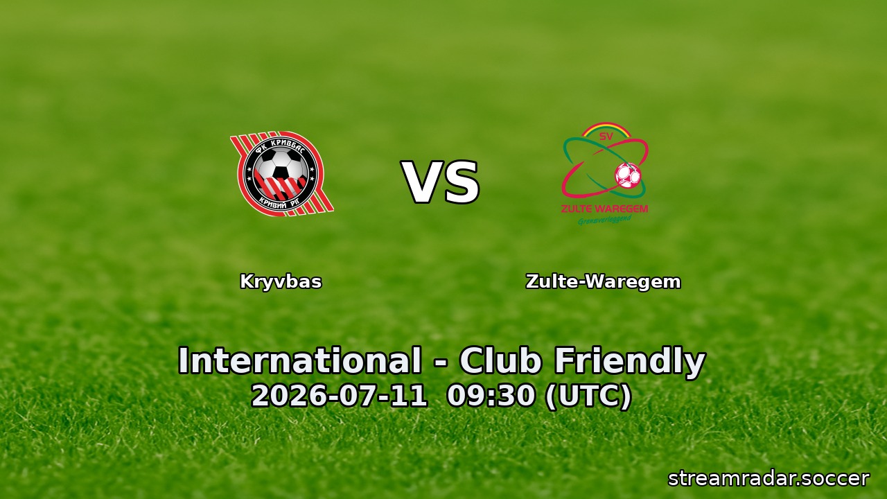 Zulte-Waregem vs Kryvbas