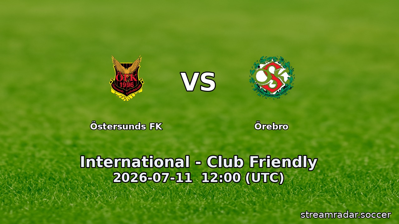 Östersunds FK vs Örebro