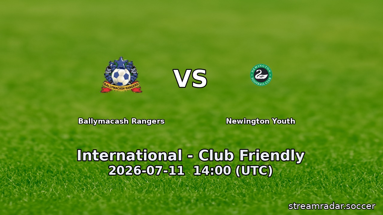 Ballymacash Rangers vs Newington Youth