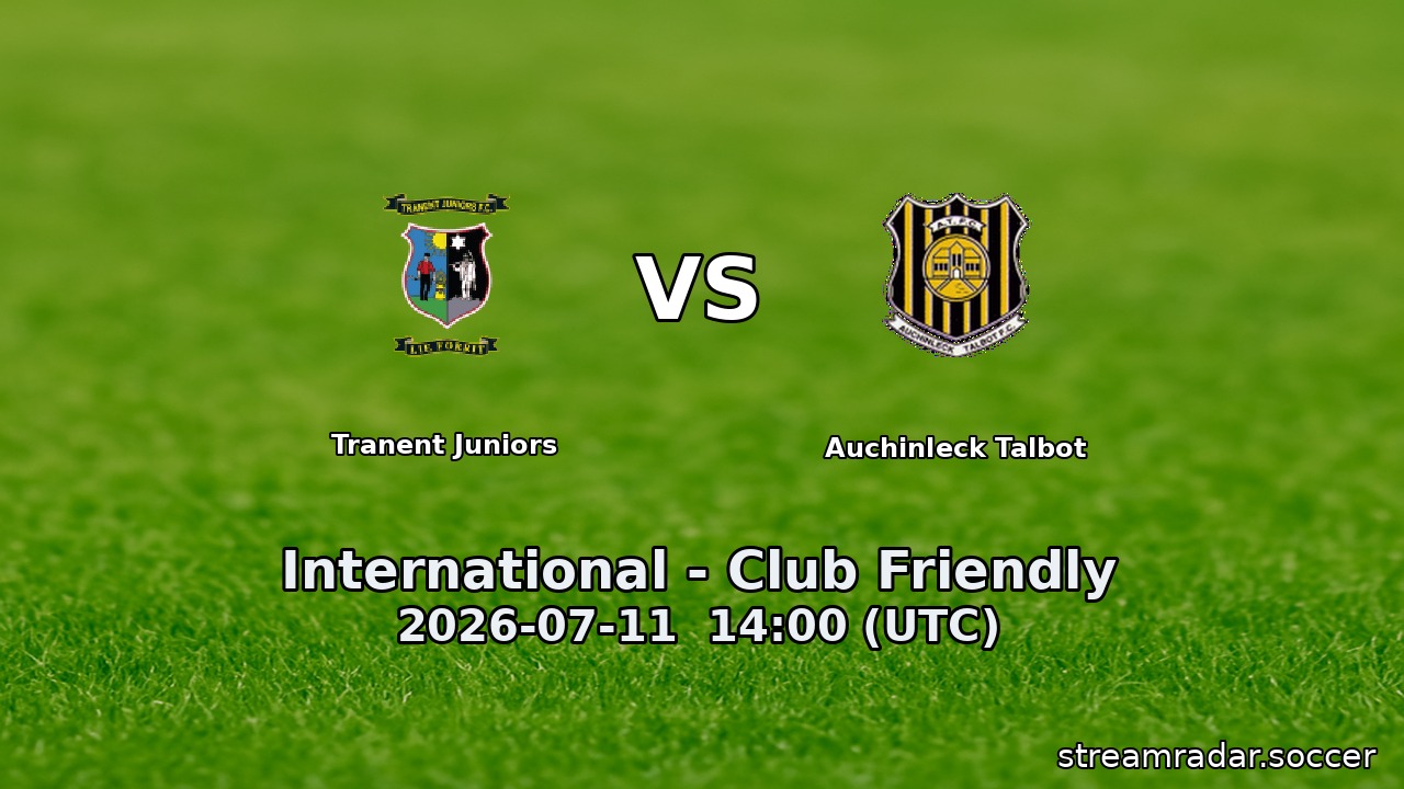 Tranent Juniors vs Auchinleck Talbot