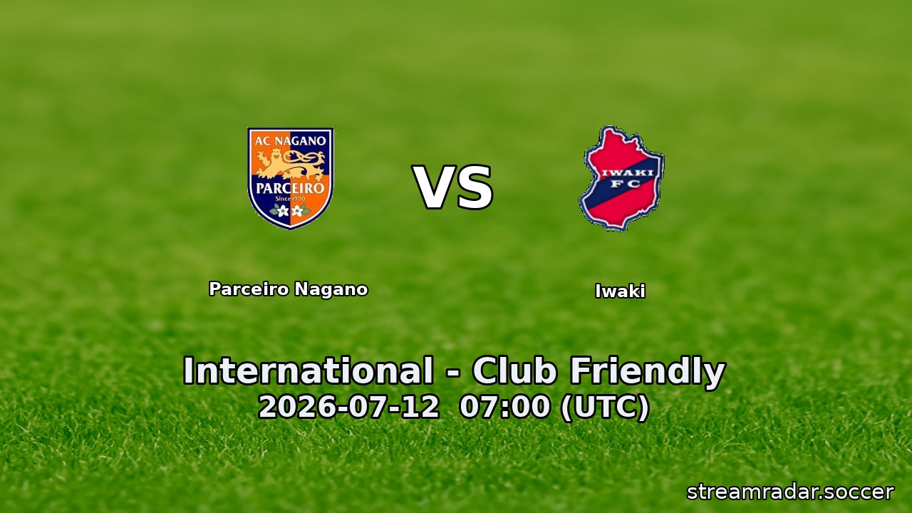 Parceiro Nagano vs Iwaki