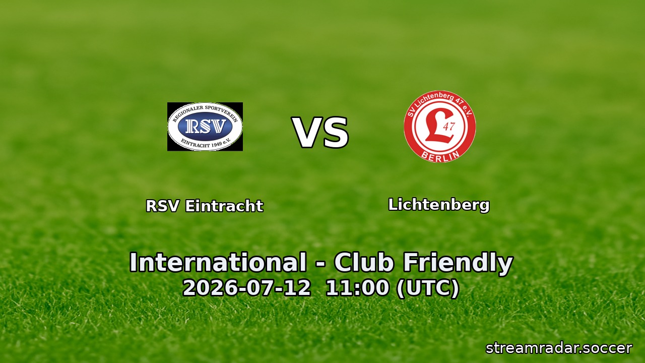 RSV Eintracht vs Lichtenberg