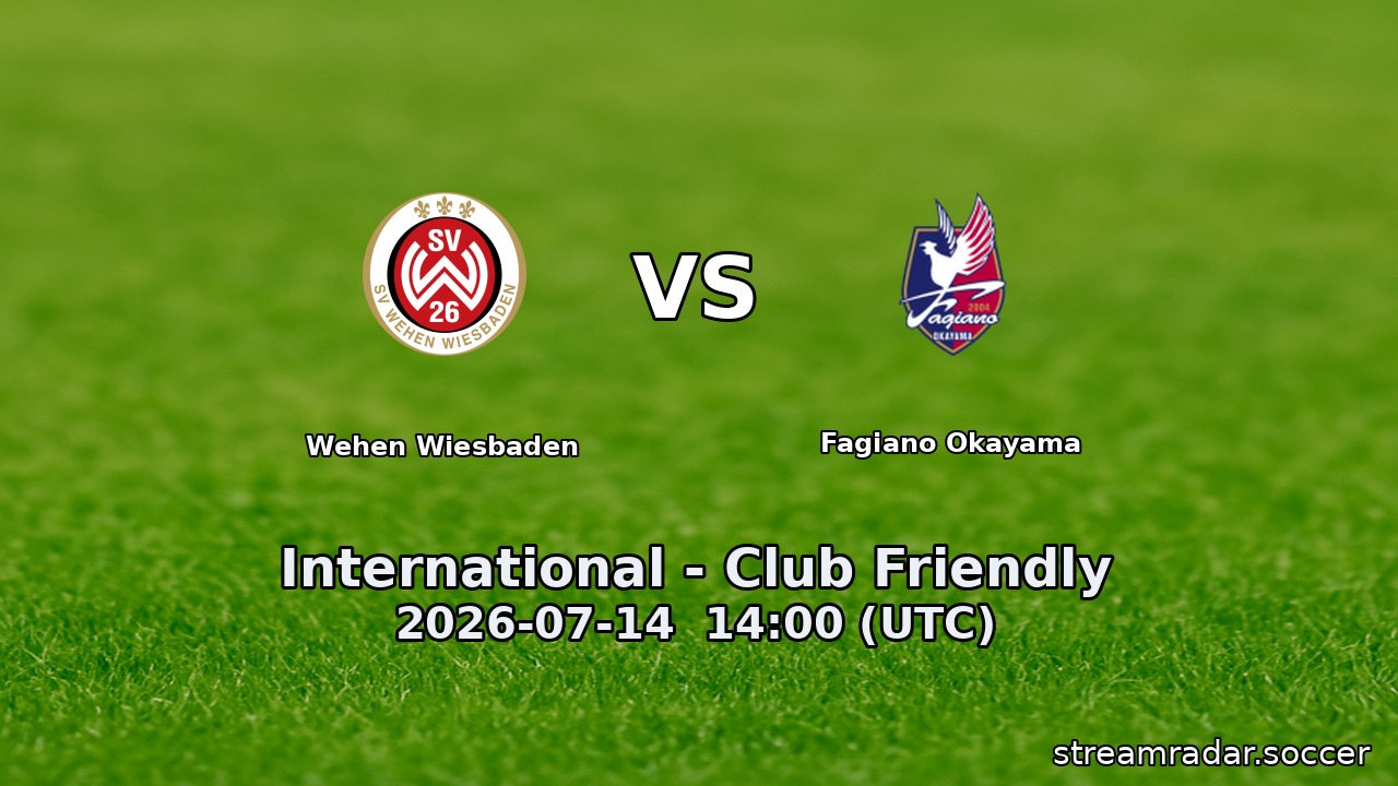 Wehen Wiesbaden vs Fagiano Okayama